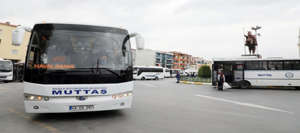 Büyükşehir MUTTAŞ Havaalanı Taşımacılığı ile Vatandaşın Hizmetinde