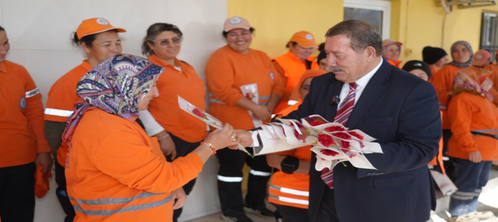 KADIN PERSONELLERİN EMEKÇİ KADINLAR GÜNÜ KUTLANDI