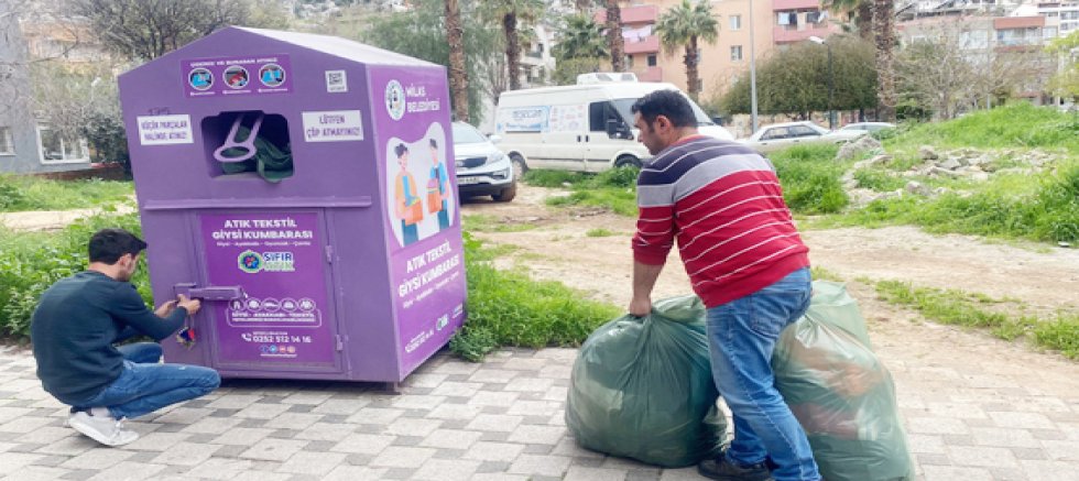 MİLAS BELEDİYESİ, İLK ETAPTA 6 BİN 600 KİLOGRAM ATIK TEKSTİL TOPLADI