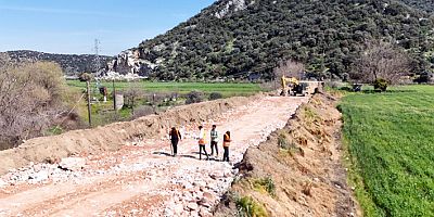 Büyükşehir’den Milas Kırsalına 80 Milyonluk Yol Yatırımı 
