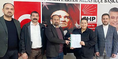 CHP’de Meclis’e ilk başvuru genç Şehir Plancısı Perçin’den 